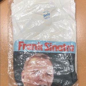 Frank Sinatra on tour 1979 white T-shirt